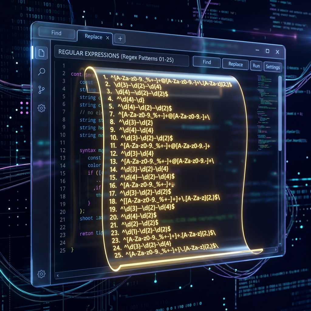 25 Regex Patterns Every Developer Should Know