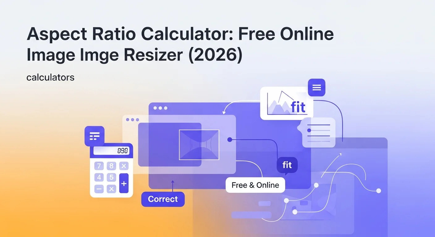 Aspect Ratio Calculator: Free Picture Size Ratio Calculator