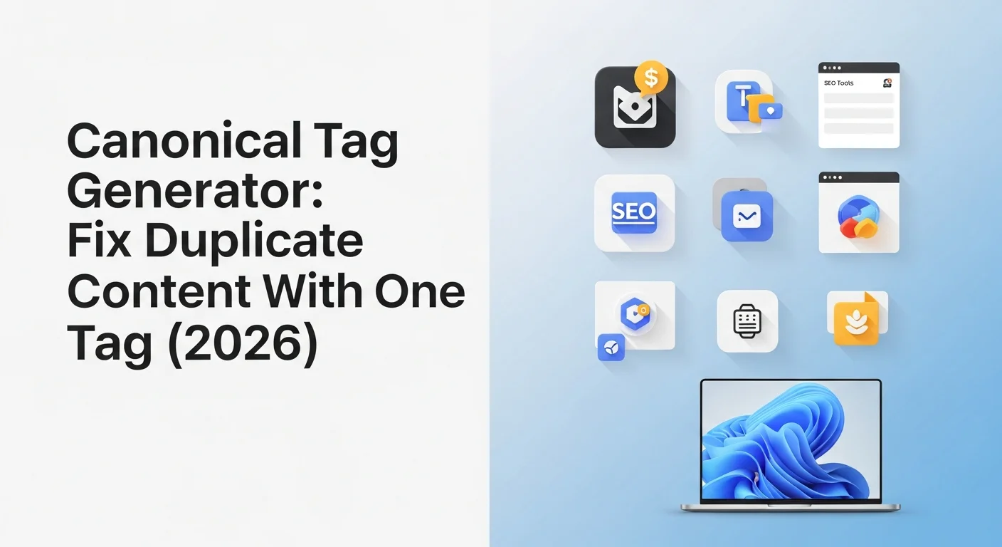 Canonical Tag Generator: Fix Duplicate Content With One Tag (2026)
