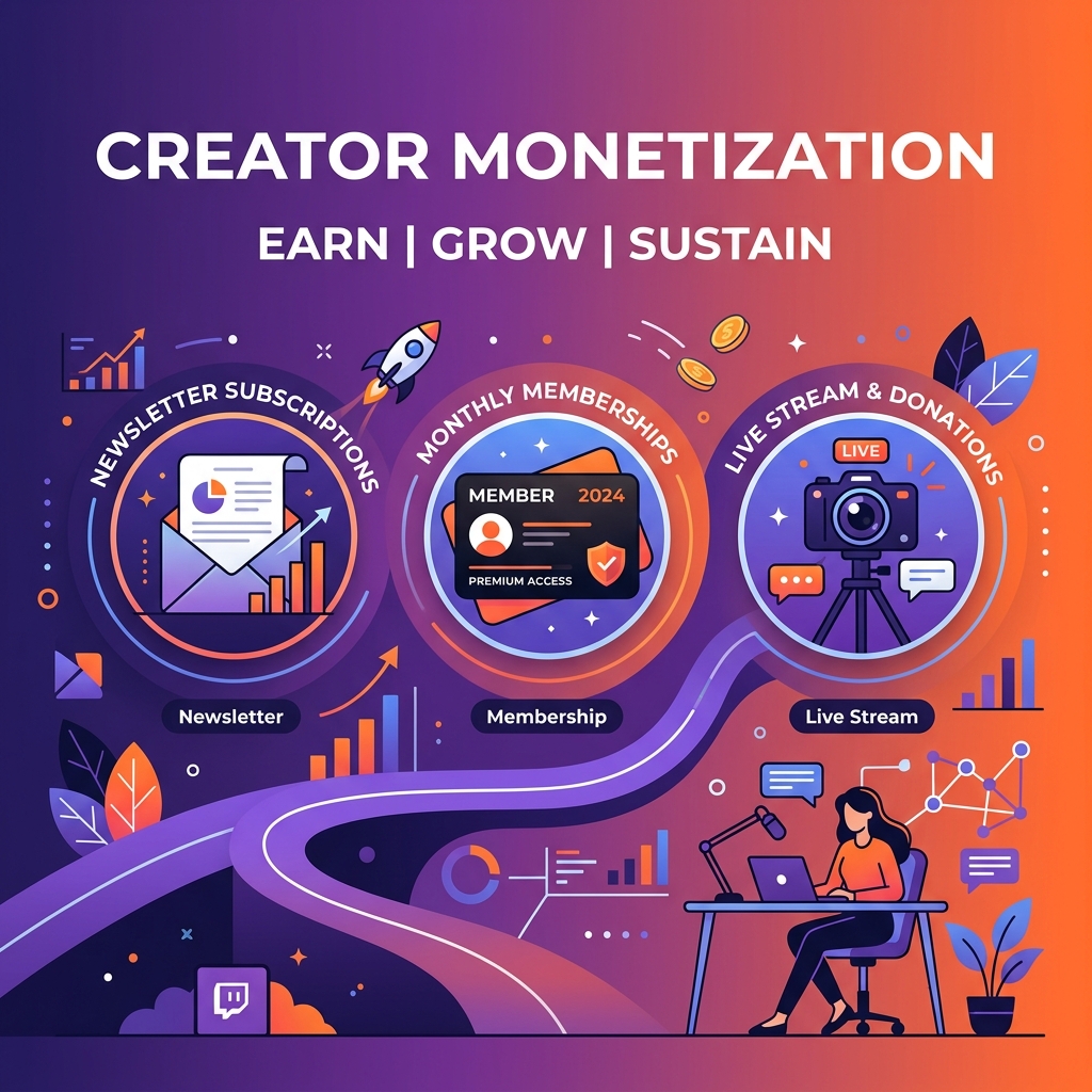 How to Monetize Your Creator Business: Substack vs Patreon vs Twitch