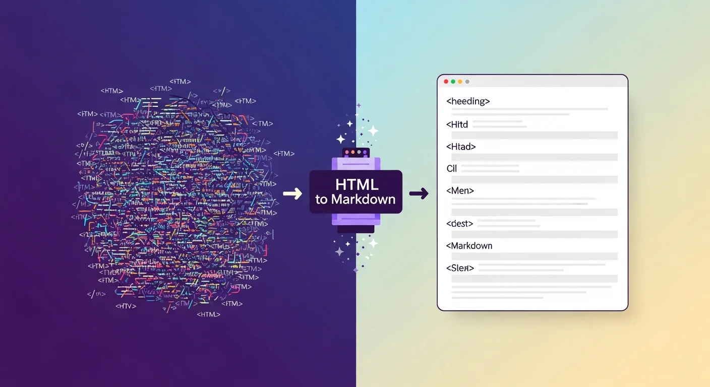HTML to Markdown: Cleaning Up Web Content for Writers (Free, No Login)